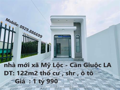 Bán Nhà xã Mỹ Lộc Cần Giuộc 