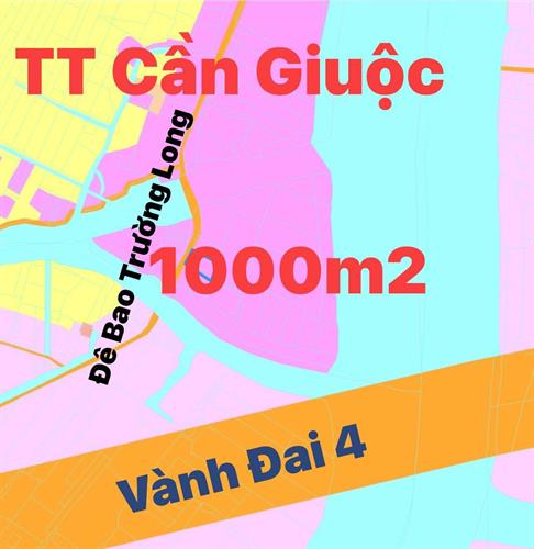 Bán đất đê bao Trường Long Cần Giuộc LA 